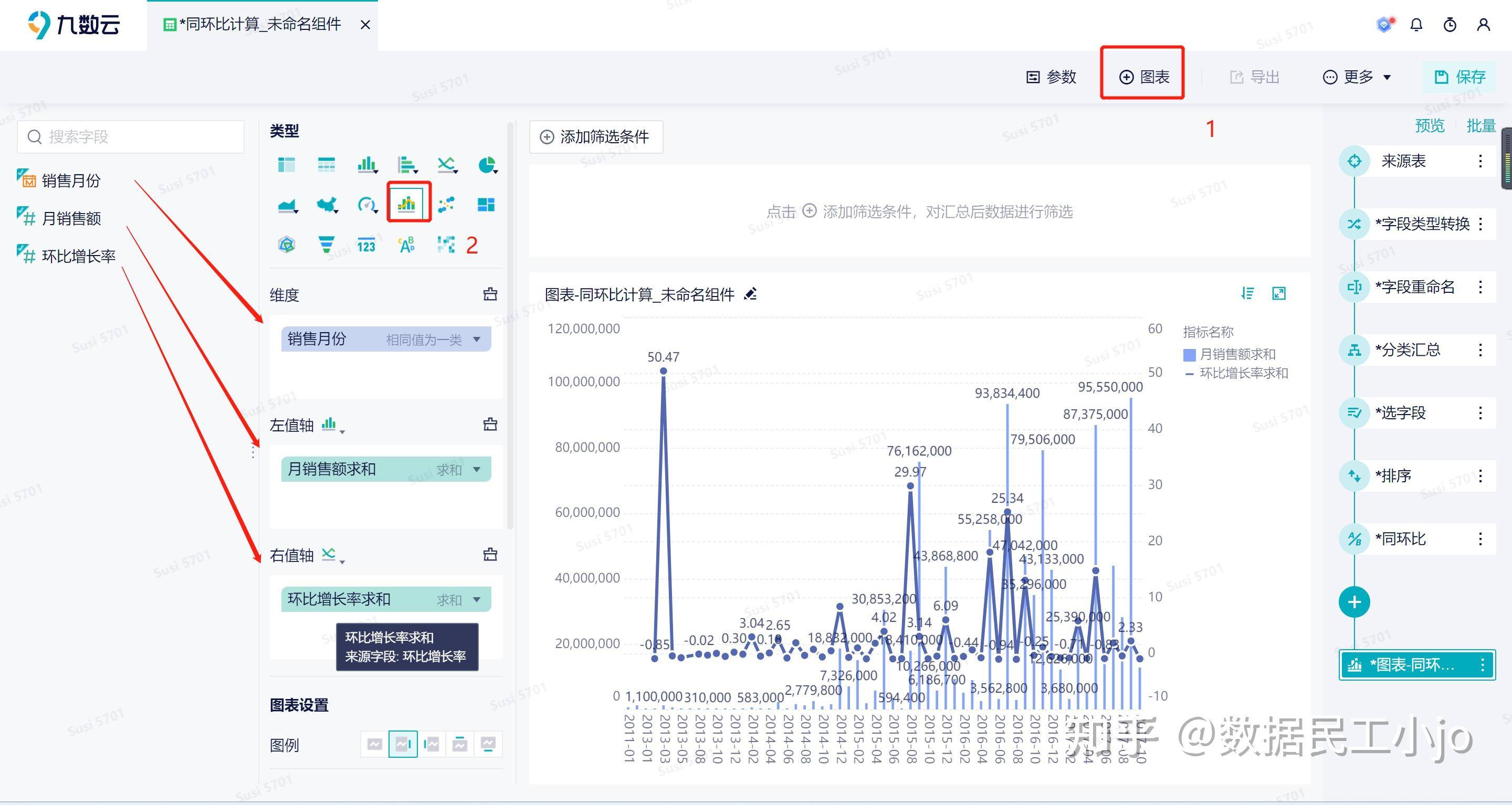 怎么用excel计算环比增长率？  第5张