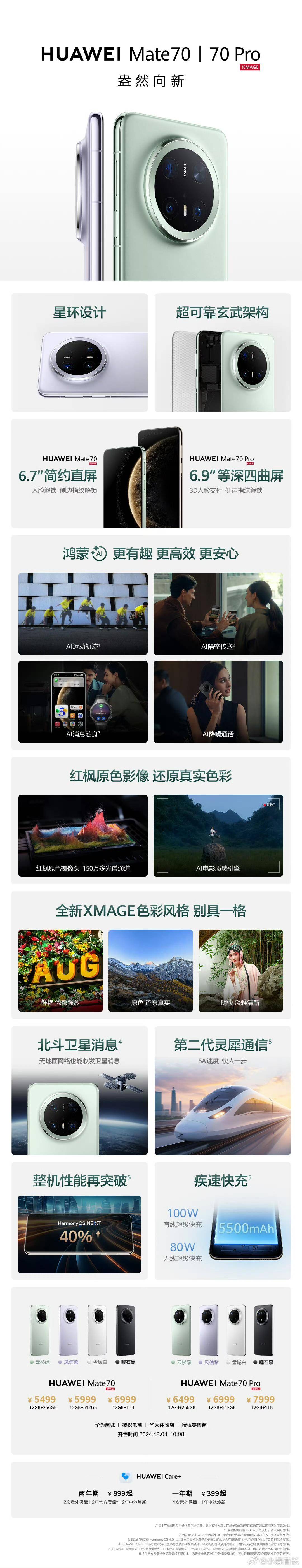 11 月 26 日华为 Mate 70 系列手机正式发布，起售价 5499 元，有哪些亮点和槽点？  第7张