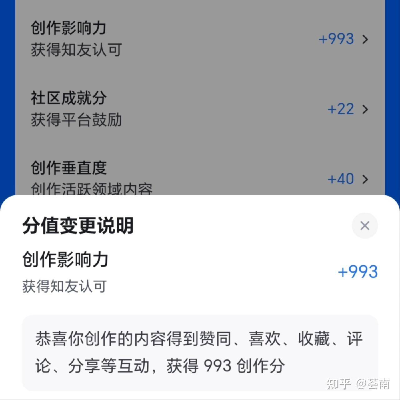 为何我的知乎创作分一直是鸭蛋?  第4张